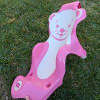 2 Riduttori per vasca da bagno rosa e bianco