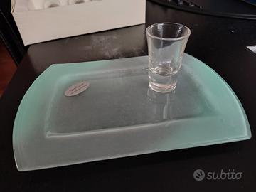 6 bicchierini shot con vassoio