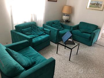 Poltrona singola verde acqua