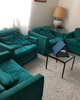 Poltrona singola verde acqua