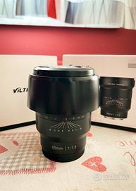 Obiettivo Viltrox MF 85mm F1.8 FullFrame (E-Mount)
