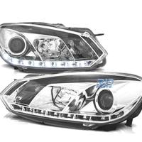 FARI VOLKSWAGEN VW GOLF MK6 08-12 DRL FONDO CROMAT