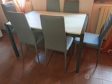 tavolo con 6 sedie