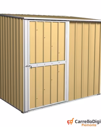 Box casetta giardino Acciaio 174x100 beige