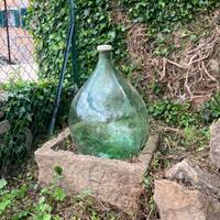 damigiane in vetro soffiato per  decorazione