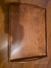 vassoio in legno massiccio pezante rettangolare