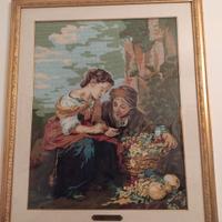 quadro ricamato a mano