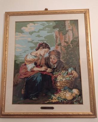 quadro ricamato a mano