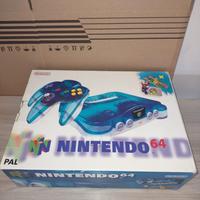 console Nintendo 64 Clear  blue funzionante 
