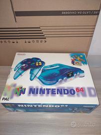 console Nintendo 64 Clear  blue funzionante 