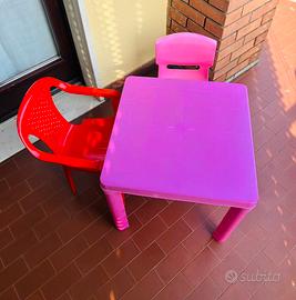 Tavolino gioco +sedie bambini