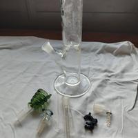 pipa d'acqua, bong, water glass pipe, one hit