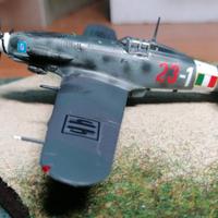 Diorama 1:72 caccia italiano Macchi MC205 Veltro