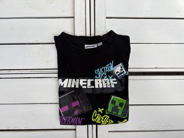 Tshirt Bambino 7-8 anni 128cm Minecraft Cotone
