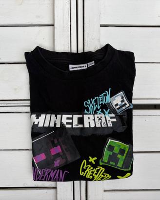 Tshirt Bambino 7-8 anni 128cm Minecraft Cotone