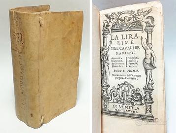 LA LIRA, RIME DEL CAVALIER MARINO. 1638