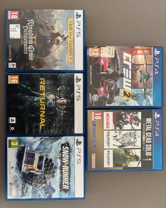 Giochi PS4 e Ps5