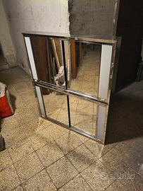 Coppia Pensili Bagno Vintage Anni '70 - Acciio