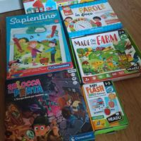 LOTTO 6 GIOCHI BAMBINI KIT GIOCHI