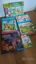 LOTTO 6 GIOCHI BAMBINI KIT GIOCHI