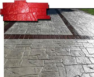 STAMPO per pavimento stampato cemento FINTA PIETRA