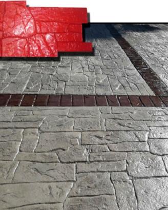 STAMPO per pavimento stampato cemento FINTA PIETRA