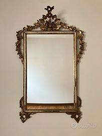 Specchiera dorata stile barocco/rococò