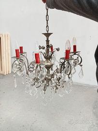 Lampadario stile barocco a goccia