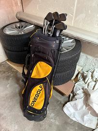 Set mazze da golf più borsa treppiede
