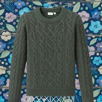 Maglione grigio fumé in 100% Seta