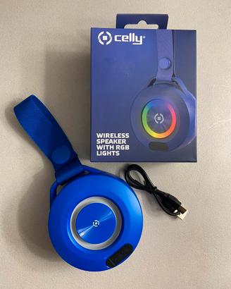 Cassa wireless portatile con led multicolor