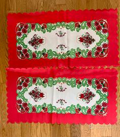 Set di 2 runner e 4 tovagliette Natalizie