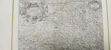 stampa antica territorio di Bergamo  rarissima xil
