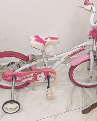 bici bambina unicorno 