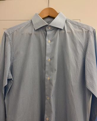 Camicia Azzurra righe Bianche tg. 40 Olga Milano