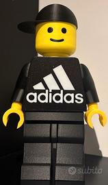 Omino Lego gigante 20cm XXL Adidas