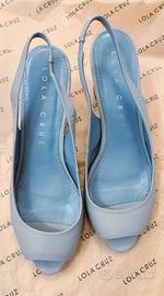 Décolleté donna n.38 azzurro polvere Lola Cruz