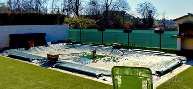 Copertura piscina  8x4 mt