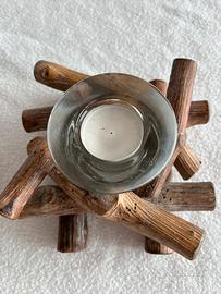 Coppia di portacandele da tavolo