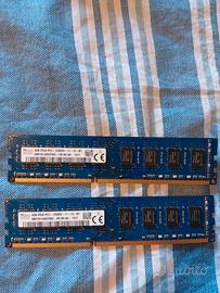moduli di memoria RAM SK hynix da 4 GB ciascuno