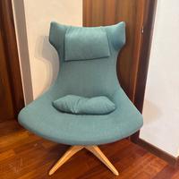 Poltrona H&CO colore ottanio