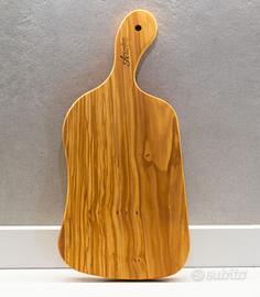 Tagliere Collo d'Oca in Legno di Olivo - M