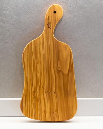 Tagliere Collo d'Oca in Legno di Olivo - M