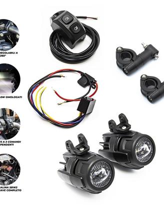 faretti omologati 40w led + cablaggio sottochiave