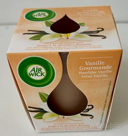 Candela profumata vaniglia vasetto vetro Air Wick
