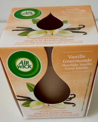 Candela profumata vaniglia vasetto vetro Air Wick