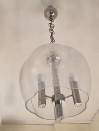 lampadario vetro soffiato anno 70