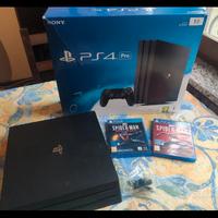 Play Station 4 pro 1tb + 2 giochi Spiderman 