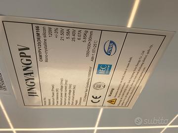Pannelli solari 120w bifacciali