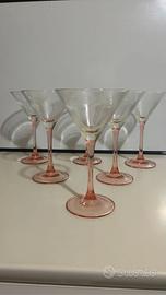 Set di bicchieri da cocktail vintage